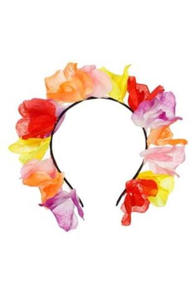 SHOPIENS Accesoriu de costum cu bandă florală hawaiană