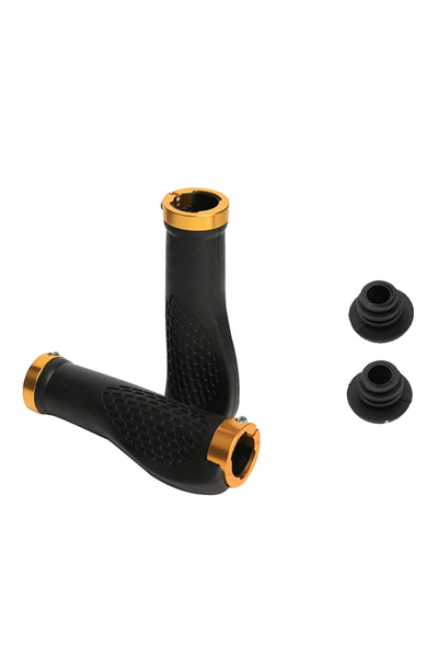 Choice مقود دراجة ذهبي مصنوع من السيليكون غير قابل للانزلاق، مقبض دراجة مضاد ...