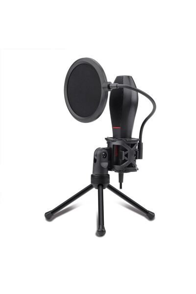 REDRAGON Microfon Quasar 2 cu stand, microfon omni-condenser, Negru