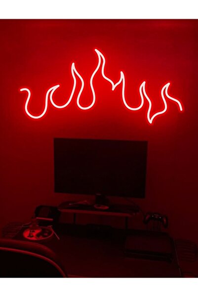 geness magaza Ateş figür neon tablo