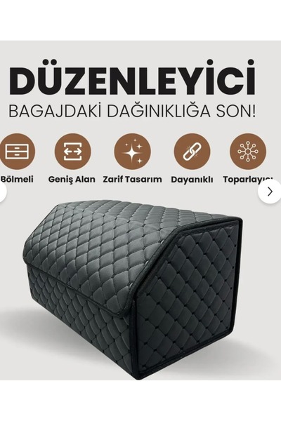 Freshstart Renault Megane 4 SEDAN Bagaj Toplayıcı Organizer Bagaj Çantası Siy...