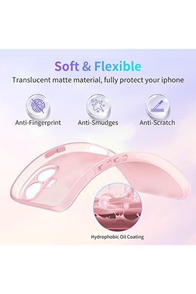 USIDE iPhone 16 Promax Ultra Thin Case Matte Surface Translucent Dirt Resistant Camera Protected Minimalist Cover
