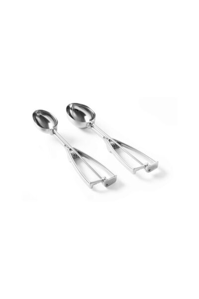 HENDI Lingură pentru înghețată Stoeckel - Ovală 1/30 - 62x43 mm, Oțel inoxidabil