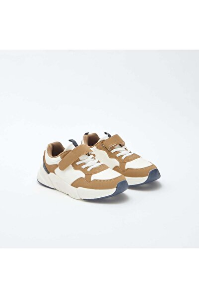 KIABI Running-style trainers with Velcro and elasticated laces WHITE