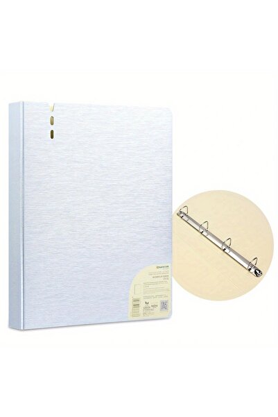 Choice1 Silver NEW Perforated Folder 4-Hole D-Shaped Binder Transparent Shell...