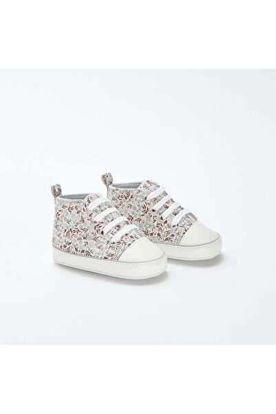 KIABI High-top checked trainers BEIGE