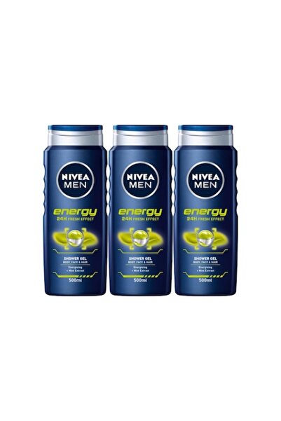 NIVEA Set 3 x Gel de duș 500ml Energy Men