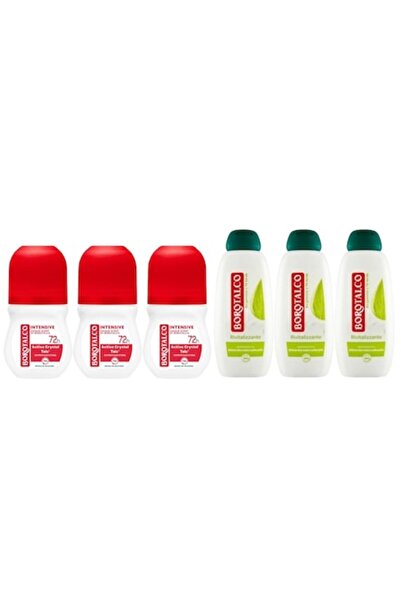 Borotalco Σετ 6 x Ποικιλία, 3 x Αποσμητικό Roll On 50ml 48ωρο Pure Intensive ...