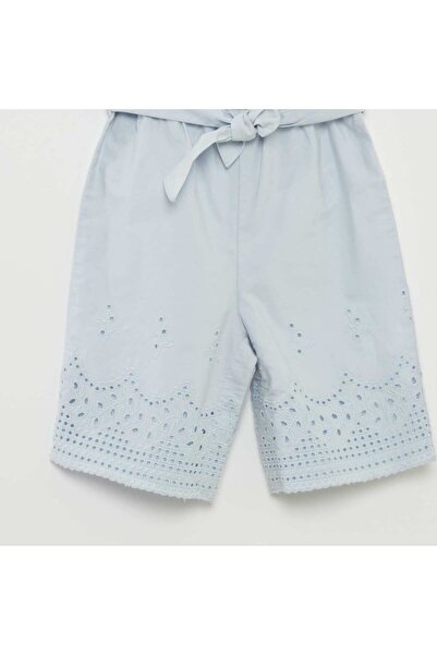 KIABI Long strappy romper with embroidery at the hem BLUE