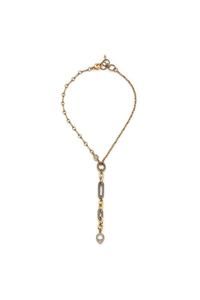 Mon Reve Halo Path Zirkon Damla Charm Zincir Kolye