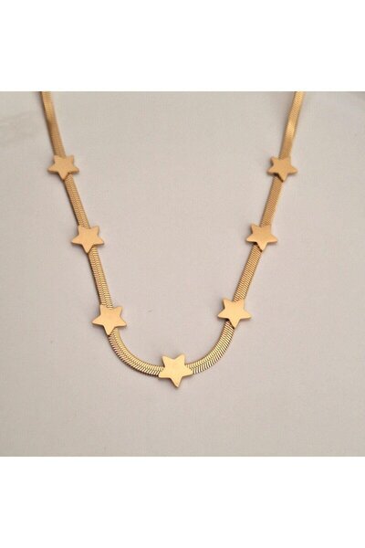 Svc Aksesuar Star Detailed Steel Necklace (51.5 cm)