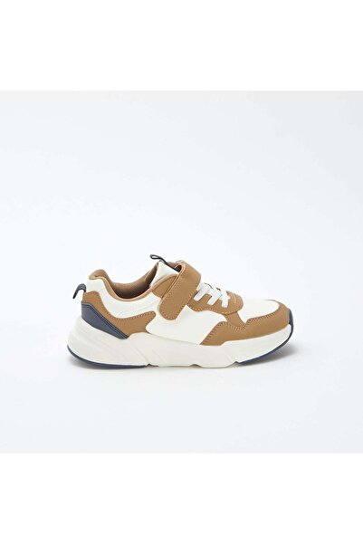 KIABI Running-style trainers with Velcro and elasticated laces WHITE