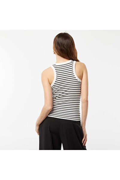 KIABI Vest top with cutaway shoulders WHITE