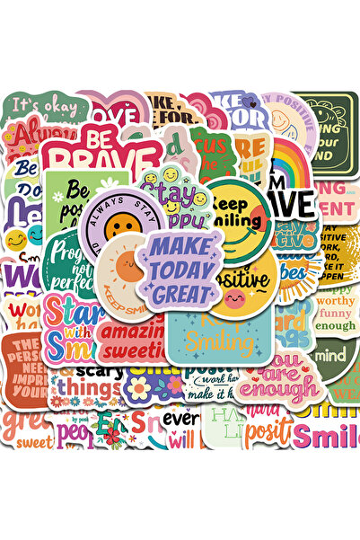 Choice1 150PCS 50PCS Positive Affirmation Stickers Kawaii Harajuku Skateboard...