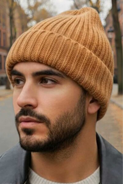 Trenderrs Men's Soft Textured Thick Ribbed Soft Wool Beret