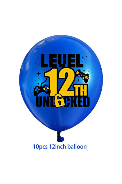 Choice 12INCH 12 10pcs 12inch Blue Gamepad Number Latex Balloons 8th to 13th ...