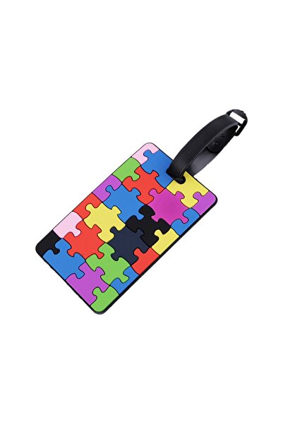 Crisalida Eticheta pentru identificare bagaje Crisalida, 6,5 x 10 cm, Puzzle ...