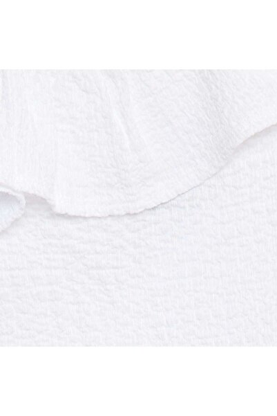 KIABI Stretch waffle-knit vest top WHITE