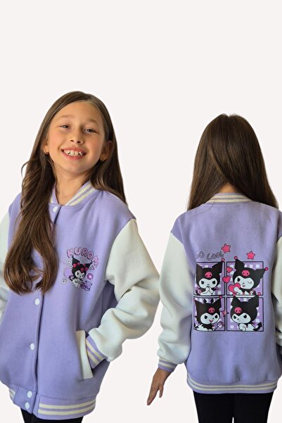 QUB CLUB Κοριτσίστικο μπουφάν με στάμπα Kuromi