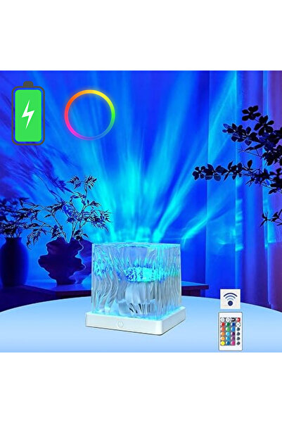 Artnest Uzaktan Kumandalı Gece Lambası Okyanus Dalgası 16 Farklı Renk Dahili ...