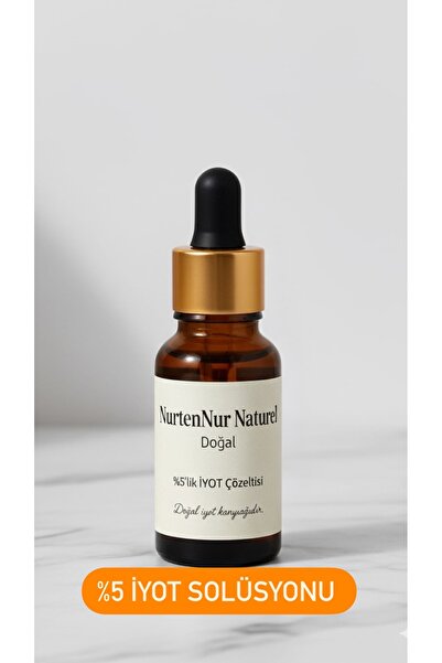 nurtennur İyot Solüsyonu %5 – 30ml doğal solüsyon