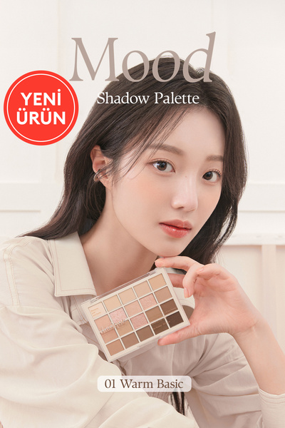 dasique Mat ve Işıltılı Tonlardan Oluşan 20 Renkli Far Paleti Mood Shadow Pal...