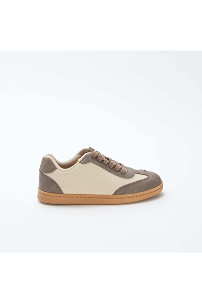 KIABI Two-tone low-top trainers WHITE