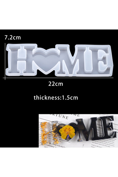 Choice4 Home 6 Style Silicone Mold English Letters Epoxy Resin Mould For DIY ...