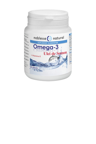 Noblesse Natural OMEGA 3 - SALMON OIL 1000 mg + VIT E 10 mg - 120 cps