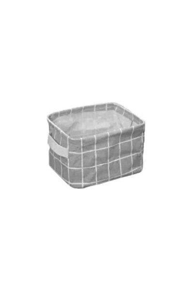 ABS Storage basket made of textile material, water resistant, 20x16x14 cm, Gray