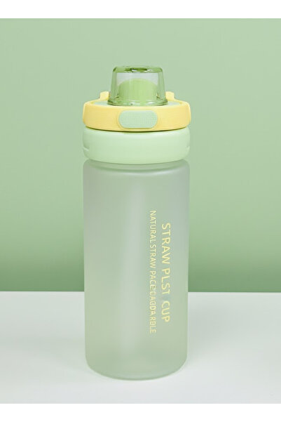 Bisbell 550ml Frosted Straw Water Bottle | BPA-Free | Leakproof Gym Office Drinkware,BB4052G