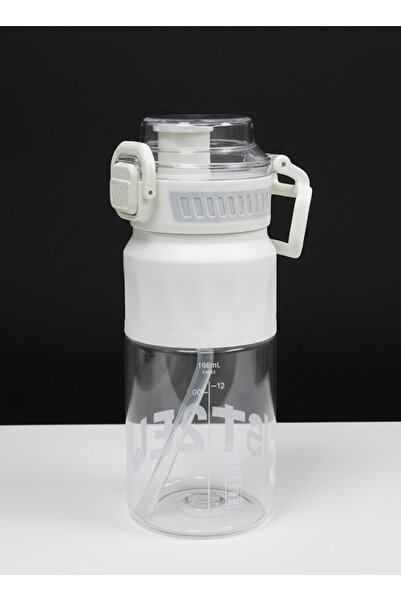 Bisbell 600ml Portable Water Bottle with Straw | BPA-Free | Leak-Proof Gym Office,BB4054W