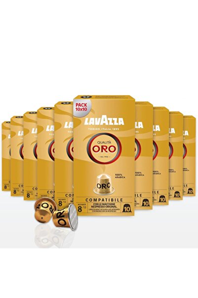 ORO Qualità Oro, Arabica beans with fruity-floral taste, 10x10 capsules, Nesp...