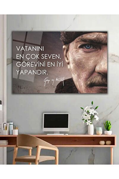 Missing Items CAM TABLO Vatanını en çok seven görevini en iyi yapandır | Mavi...