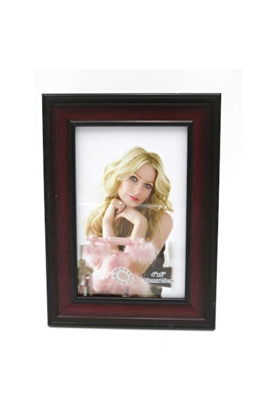 ABS Photo Frame, Wood, Brown, 10x15 cm