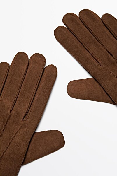 Massimo Dutti Süet deri eldiven