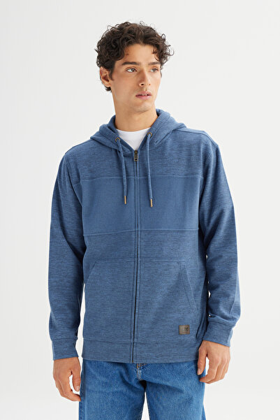 Lee Regular Fit Normal Kesim Cepli İçi Polarlı Kapüşonlu Fermuarlı Sweatshirt