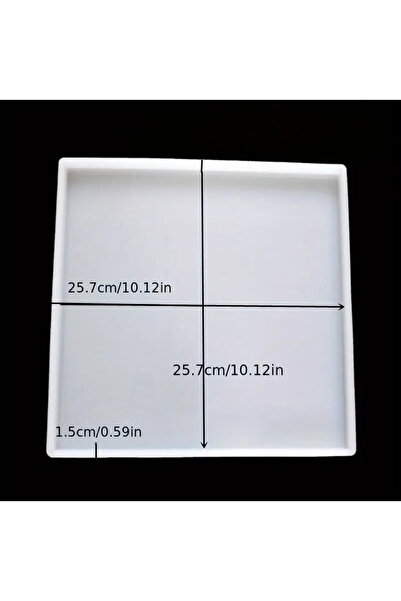 choice2 03 قالب مربع مستطيل سميك كبير الحجم من راتنج الإيبوكسي لصنع صينية بنفسك