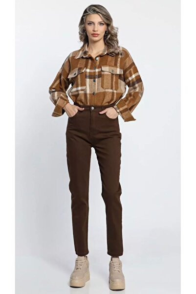 dossy dossy Mom Jean Yüksek Bel Esnek Kot Pantolon