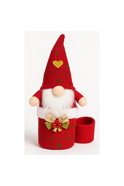 ABS Christmas Decoration Elf Basket, Textile Material, 26 cm
