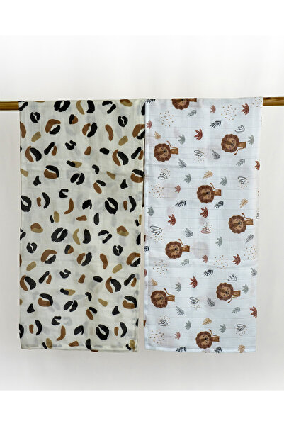 Mimiko Müslin Örtü 2 Katlı %100 Pamuk Ultra Yumuşak, Nefes Alır, Bebek Örtü E...