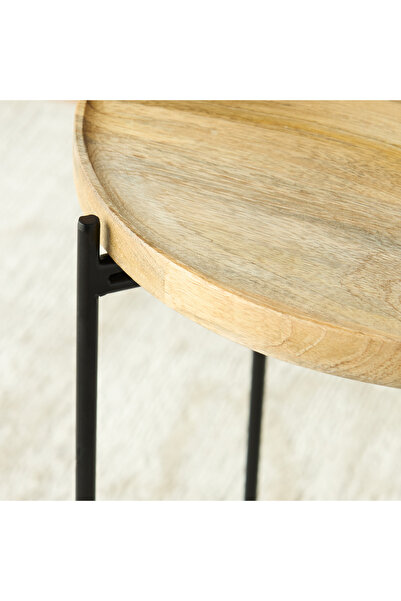 Lifestyle Marble Top Accent Table - 35x46 cms