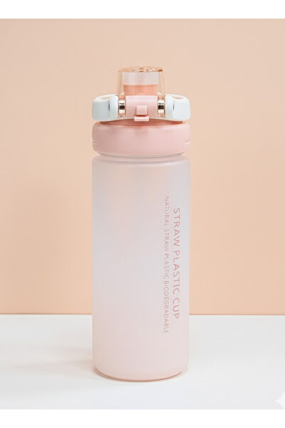 Bisbell 550ml Frosted Straw Water Bottle | BPA-Free | Leakproof Gym Office Drinkware,BB4052P