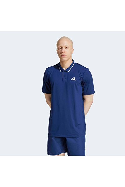 adidas تي شيرت كلوب تنس كليماكول للرجال باللون الأزرق الداكن (JF8425)