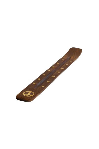 Laboratorio SyS Decorative wooden incense stick holder, brown 30 cm