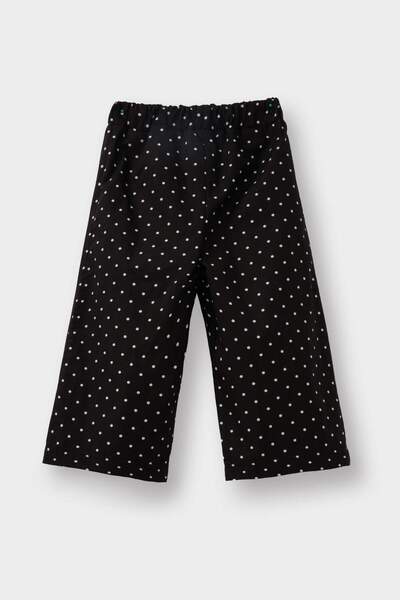 DeFacto Kız Bebek Wide Leg Puantiyeli Düz Paça Poplin Pantolon G3655A525AU