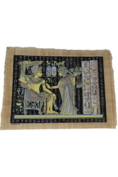 ABS Tablou de perete 43/32cm, vedere dublă, pictură în stil egiptean, pictată...