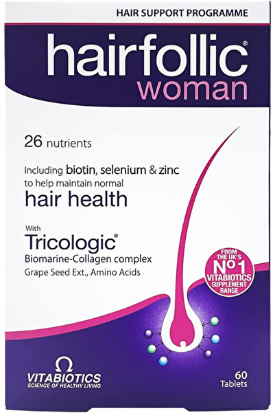 Vitabiotics هيرفوليك وومن، 60 قرصًا