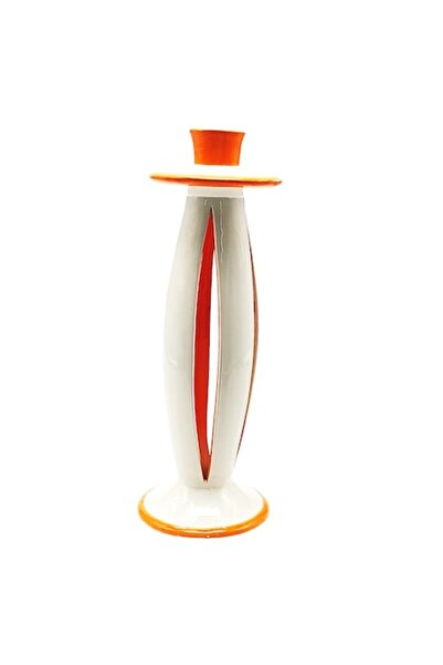 ABS Suport pentru lumânări, suport decorativ, 11x31 cm, crem-portocaliu