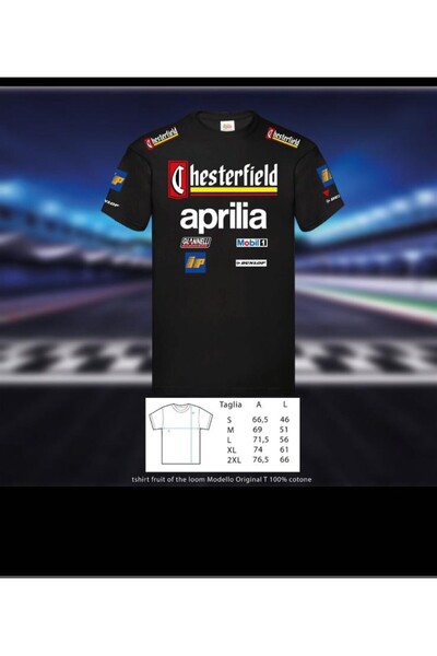 GILDAN Ιστορικό μπλουζάκι αφιερωμένο στον Max Biaggi στο motogp της Aprilia R...
